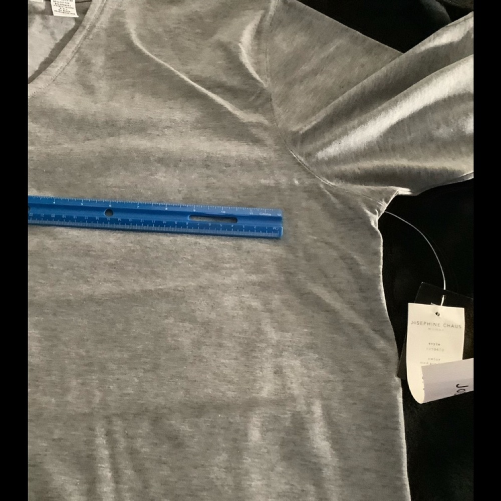 Josephine Chaus W grey stretchshirt sz3 - Picture 6 of 8
